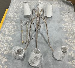 Open Box: Palmer Metal Round Chandelier, Large (49" Diam.) - Vintage Brass