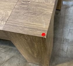 Open Box: Rockport Rectangular Outdoor Coffee Table (66") - Faux Wood Gray