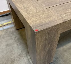 Open Box: Rockport Rectangular Outdoor Coffee Table (66") - Faux Wood Gray