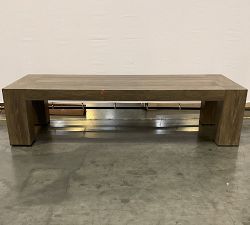 Open Box: Rockport Rectangular Outdoor Coffee Table (66") - Faux Wood Gray