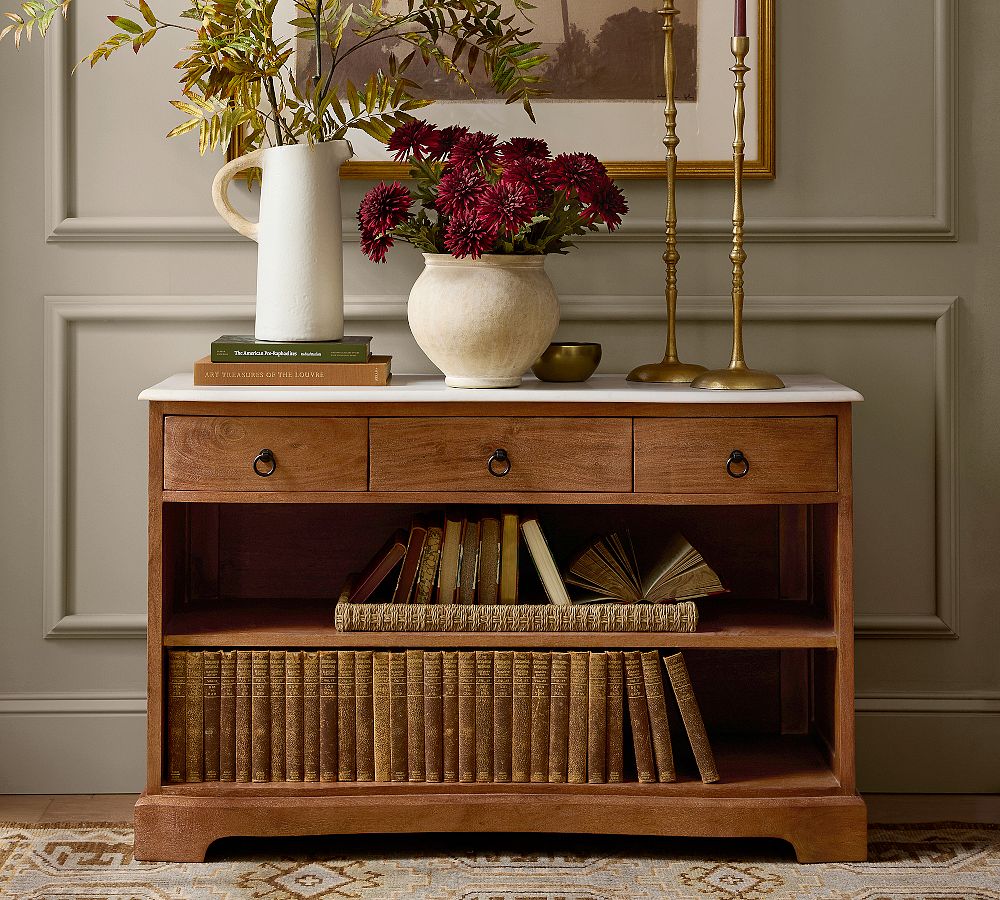 Scarlett Marble Console Table (48") by Pottery Barn