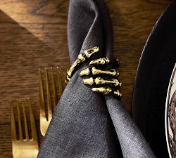 Skeleton Hand Napkin Rings - Set of 4