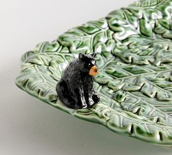 Fantastical Forest Stoneware Bear Serving Platter