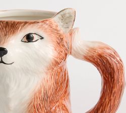 Fantastical Forest Stoneware Figural Mugs