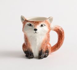 Fantastical Forest Stoneware Figural Mugs
