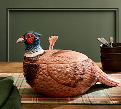 Fantastical Forest Stoneware Pheasant Tureen