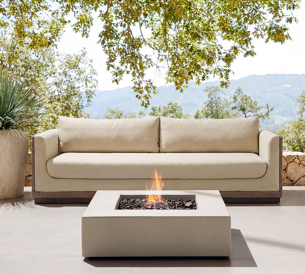 Nomi Metal Outdoor Sofa (96") by Pottery Barn