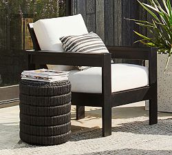 Zya Metal Outdoor Accent Table (18")