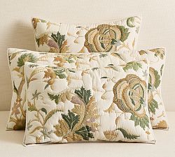 Lydia Palampore Embroidered Quilted Sham