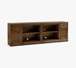 Aubrey Storage Shelf Console with Cabinets (108")