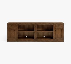 Aubrey Storage Shelf Console with Cabinets (108")