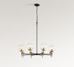 Camryn Glass Globe Round Chandelier (36")