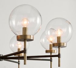 Camryn Glass Globe Round Chandelier (36")