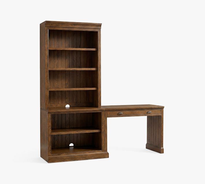 Aubrey Writing Desk with Bookcase (78