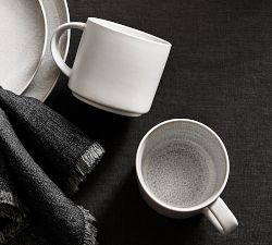 Modern Reactive Glaze Stoneware Mugs - Set of 4
