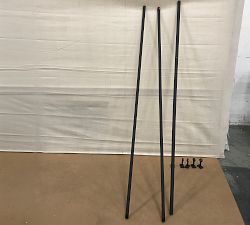 Open Box: Big Sky Curtain Rod (166"-240", 1.25" Diam) - Hammered Iron