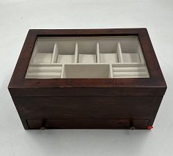 Open Box: Burlwood Jewelry Armoire