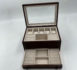 Open Box: Burlwood Jewelry Armoire