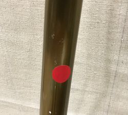 Open Box: Chelsea Metal Adjustable Floor Lamp Base (50") - Antique Brass