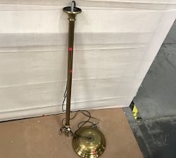 Open Box: Chelsea Metal Adjustable Floor Lamp Base (50") - Antique Brass