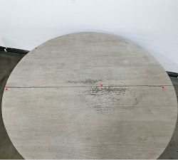 Open Box: Coloma Round Storage Coffee Table (40") - Light Gray