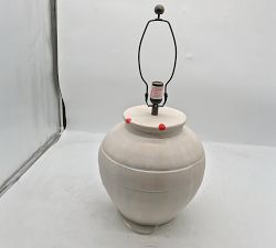 Open Box: Faris Ceramic Table Lamp Base (21") - Ivory