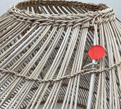 Open Box: Flora Rattan Pendant, Large 23" Diam.