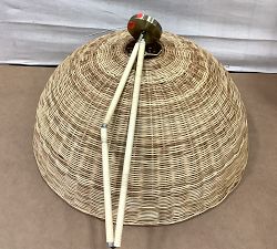 Open Box: Marion Woven Dome Pendant (34") - Natural
