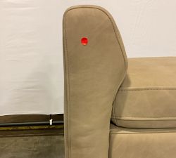 Open Box: Max Leather Bench - Nubuck Sand