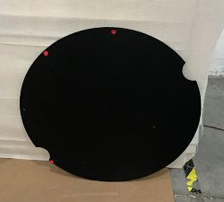Open Box: Nerissa Outdoor Fire Pit Table Cover (34" *Fits 38" Fire Pit*) - Black