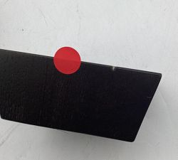 Open Box: Pearce Upholstered Furniture Block Wood Feet , Set of 4 - Warm Black