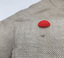 Open Box: Quilted Sofa Topper, Medium - Linen Oatmeal