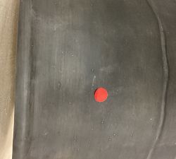Open Box: Sienna Fiberstone Planter, Large (24") - Charcoal