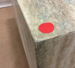 Open Box: Sorrento Square Marble Bunching Coffee Table (22") - Travertine