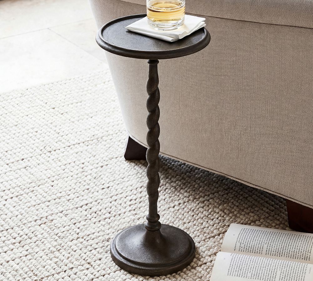 Blaine Round Metal Drink Table (10") by Pottery Barn