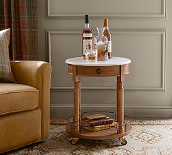 Scarlett Marble Bar Cart