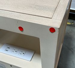 Open Box: Cayman Charging Nightstand (16") - Biscotti