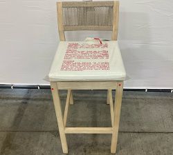 Open Box: Indio Coastal Outdoor Bar Stool (30") - Oat Rope &amp; Biscotti