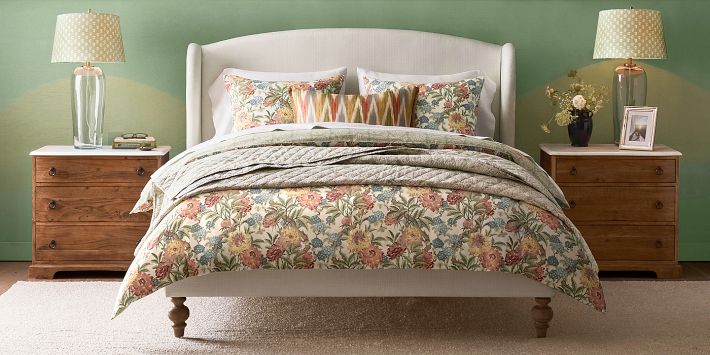 Kravet Ikat Fringe Lumbar Pillow Cover | Pottery Barn