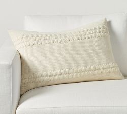 Reed Striped Lumbar Pillow Cover