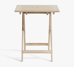 Indio Eucalyptus Folding Outdoor Bistro Table (24")