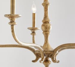 Lockhart Forged-Iron Indoor/Outdoor Chandelier (36")