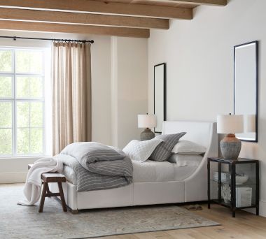 York Striped Bedroom