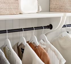 Aubrey Shelf with Closet Rail (30"-48")