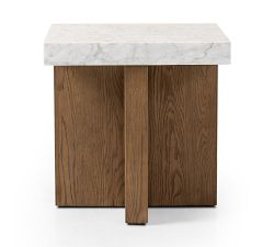 Darnell Marble Square End Table (22")