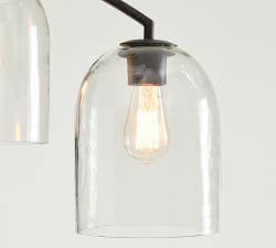 Malone Recycled Glass Arc Chandelier (47")