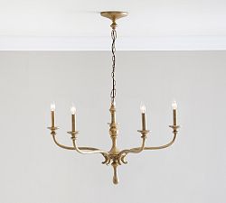 Lockhart Forged-Iron Indoor/Outdoor Chandelier (36")