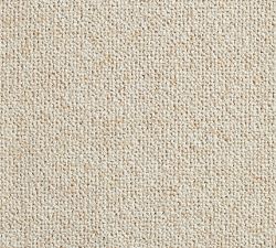Open Box: Layton Upholstered Dining Armchair - Performance Basketweave Warm White, Sandwash