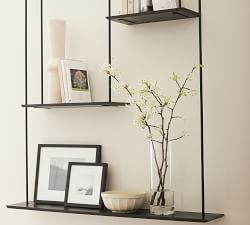 Temple Street Hanging Wall Shelf (30"-50")