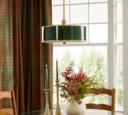 Farmhouse Metal Drum Pendant (15")